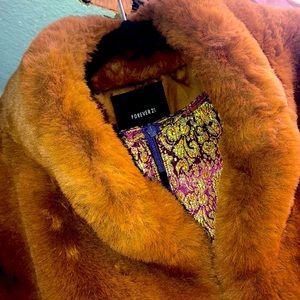 Forever 21 🍂 Faux fur fuzzy jacket coat 🍂